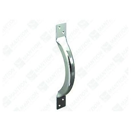 Mantion – Poignée à pattes 1298 – Acier embouti zingué – Longueur 245 mm – Entraxe 195 mm – Résistante à la corrosion
