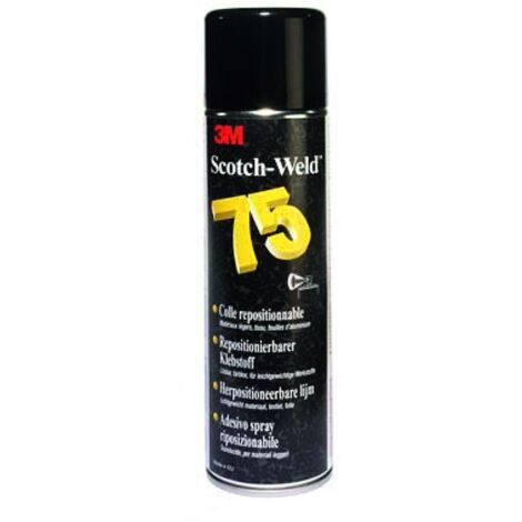3M – Colle aérosol repositionnable multi-usage 500 ml – Pour bois, caoutchouc, métal – Application lisse et uniforme – Assemblages temporaires (1/3)