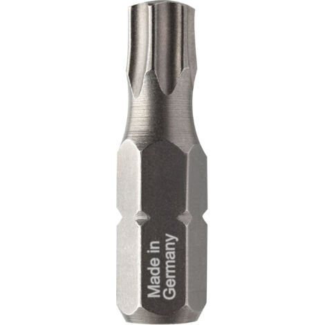Embouts de vissage géométrie torsion Torx - U643 T20 Long. Totale 25 Pack de 5