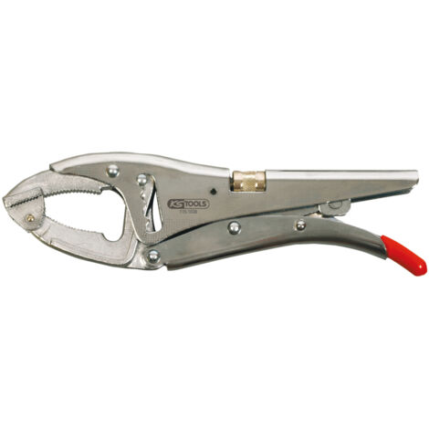 Pince étau à crémaillère 10", bec orientable 0-85 mm