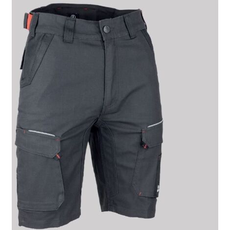 Bermuda paléo coton/poly gris/noir taille 36 - LMA LEBEURRE - 6165-36