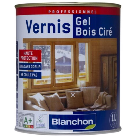 Blanchon – Vernis gel biosource incolore 1L – Protection durable pour bois – Séchage rapide en 30 minutes – Résiste aux rayures et à l'usure (1/6)