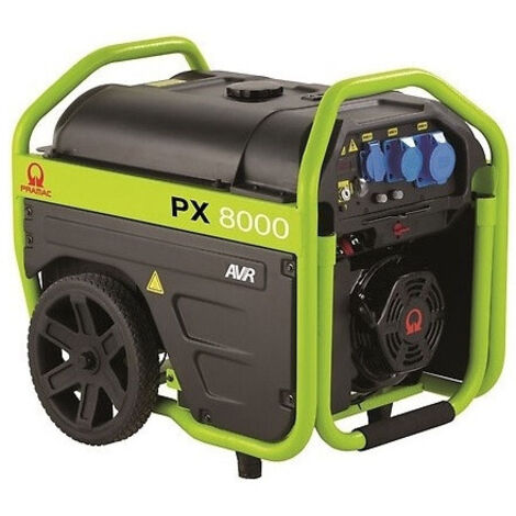 Pramac – Groupe électrogène essence 5,4kW 230V – Démarrage électrique et manuel – Autonomie jusqu'à 13,5 heures – Niveau sonore 69 dB(A) - PX8000 (1/7)
