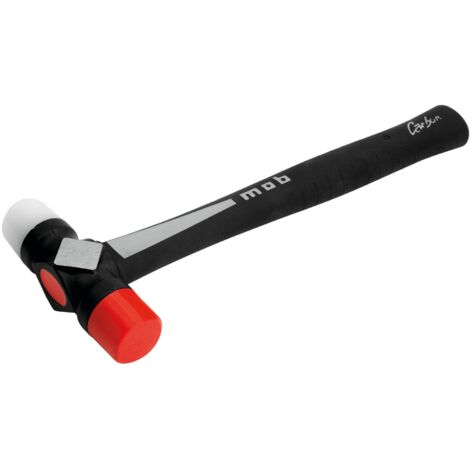 Marteau duo embout tpe rouge manche carbon - MOB - 0390329701 (1/5)