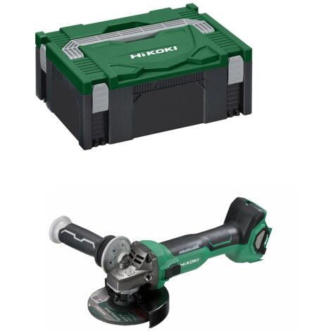 Hikoki – Meuleuse 125mm sans fil – Moteur sans charbon – Réglages de vitesse variables – Frein d'arrêt rapide – Protection contre les rebonds