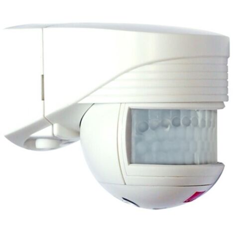 Détecteur de mouvement mural 200° blanc – Déclenchement automatique selon présence et luminosité – IP44 pour façades et entrées – B.E.G