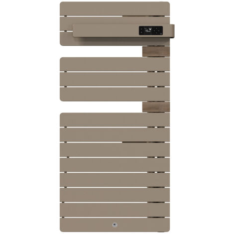 THERMOR - Sèche-serviettes connecté Allure 4 500W Sable/Chêne Mat à droite - 483294