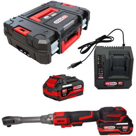 Coffret clé à rochet 1/2'' 18V, KSTOOL - avec 2 batteries et chargeur