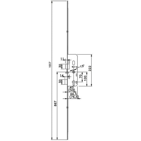 CREMONE TRIMATIC AJUST. F40 - FERCO