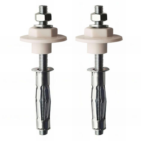 Scell-It – Kit de fixation lavabo pour cloisons creuses – Chevilles métalliques à expansion 8 x 55 mm – Installation sur plâtre, brique creuse, parpaing