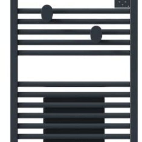 Radiateur sèche-serviettes connecté Riva 5 Standard avec soufflerie 1500 W - Gris ardoise - THERMOR - 471636 (1/4)