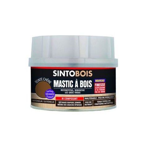 Mastic fin SINTOBOIS - Chêne - Boite 500 ml - 33801
