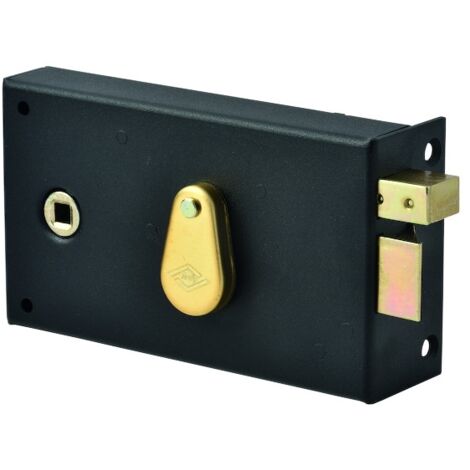 JPM – Serrure monopoint en applique 140 mm – Pêne dormant 1/2 tour – Sens droit – Axe clé 58 mm – SKU 144000021A (1/4)