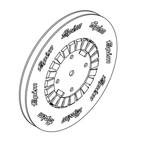 Fapim – Tringle polyamide pour galiplus 2/3/4 – Accessoire de fixation pour crémone – Pour fenêtres oscillo-battantes – 168388