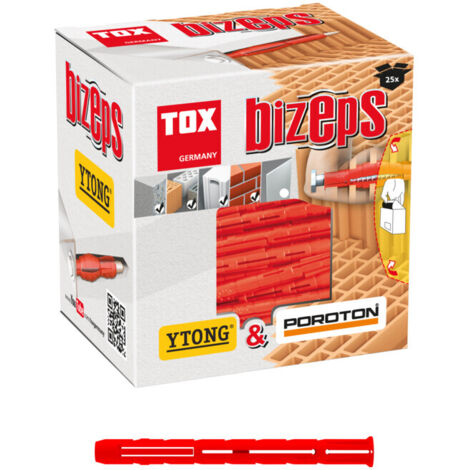 Cheville Bizeps à collerette Ø10x90 mm SCELLIT - Boite 25 - TOX-00910019