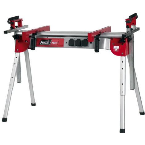 Femi – Établi modulable pliable 360 – Structure aluminium – Longueur 1150 à 1990 mm – Charge max 120 kg – 3 prises 220V (1/6)