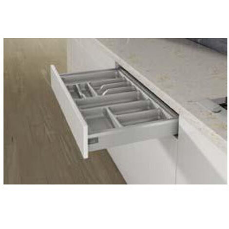 Hettich – Range-couvert Arcitech Orgatray 440 – Insert universel en plastique – Dimensions L.800 mm x H.55 mm – Compatible ArciTech et InnoTech Atira