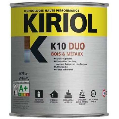 Peinture antirouille K10 Duo COMUS Satin Blanc 0.75L - A005364 (1/2)