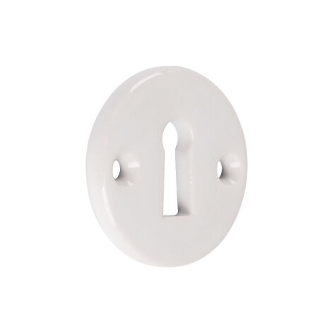 Rosace porcelaine 50 Clé L BRIONNE - Blanc - 000.4007.01PN
