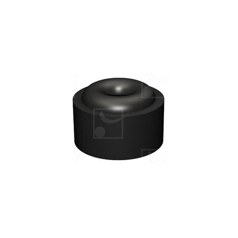 Mantion – Butée amortisseur 2692 – Caoutchouc Ø40 mm pour portail coulissant – Fixation par vis – Compatible avec portes jusqu'à 80 kg