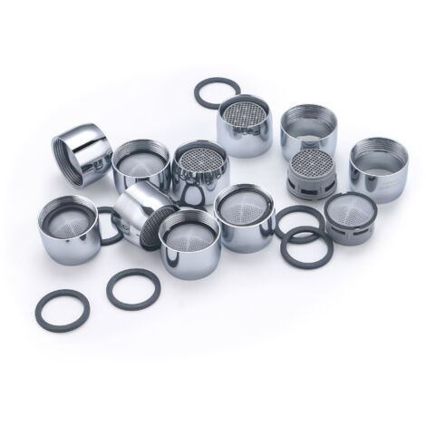 Noyon & Thiebault – Aérateur mousseur femelle 22x100 – Finition chromée brillante – Débit optimisé – Jet dirigé pour robinet M22x100