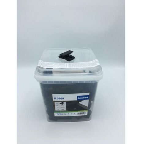 Seau de 100 clips pour lambourde alu – Fixation solide – Vis incluses – 9469 – Deceuninck (1/4)