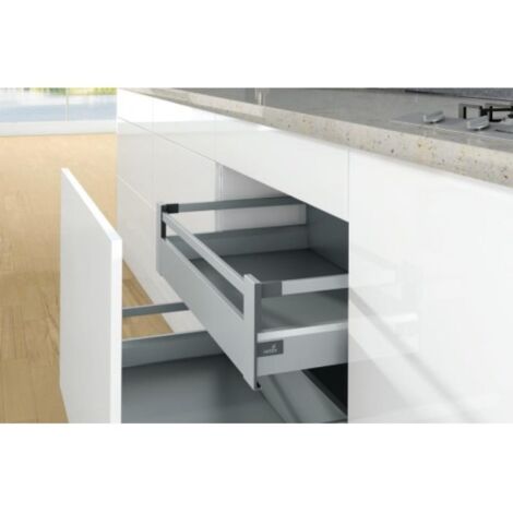 Raccord HETTICH Arcitech pour façade Blanc - 186 mm - 9123090