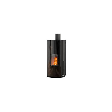 Godin – Poêle à granulés 6 kW – Évacuation des fumées dessus – Classe A++ – Autonomie 14 à 42 h – Dimensions 57,2 x 54,4 x 112,1 cm – 490328 (1/4)