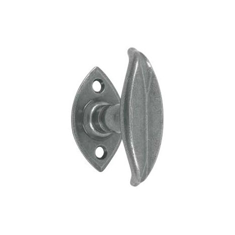 Bouton sur platine LV107 BOUVET Fer patiné cementé - 26072 (1/2)