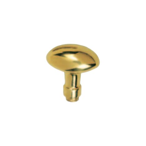 Bouton double ovale DUBOIS SAS - 197 - Carré 7 mm - Laiton poli - 112036 (1/2)