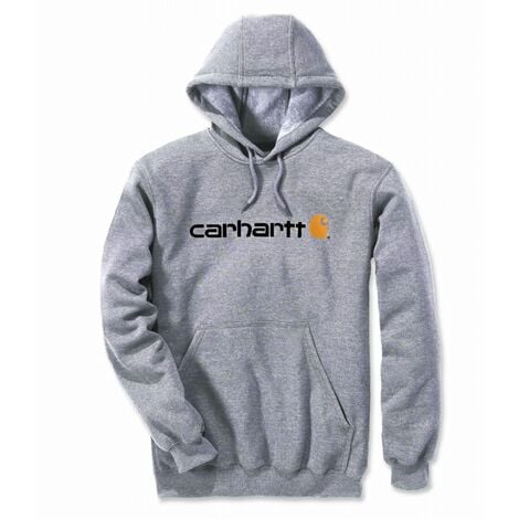 Sweatshirt CARHARTT Signature Logo Gris clair T.M