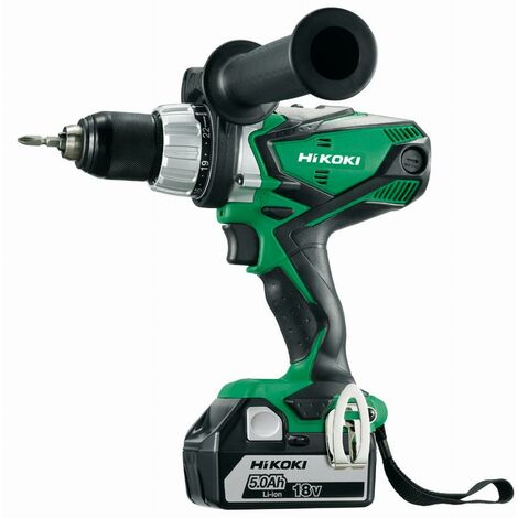 Hikoki – Perceuse à percussion 18V 5Ah Li-ion – Couple 92Nm – Mandrin auto-serrant 13mm – Coffret HitCase inclus - DV18DSDLWPZ (1/10)