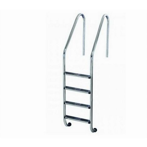 Échelle de piscine 4 marches en acier inoxydable Aisi 316 – Hauteur dépliée 1,5m – Marches 500mm – Finition polie brillante – Flexinox - FLX-350-0279 (1/5)
