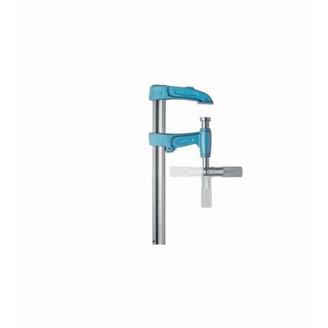 Serre-joint à pompe manche articulé Super Extra 80 cm URKO - section 40 x 10 mm - Saillie 125 mm - 1516080 (1/2)