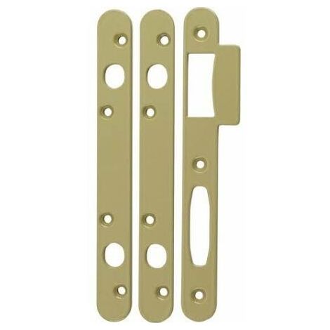 Jeu de 3 gâches plates 109R VACHETTE réversibles/renforcées pour serrure Trilock 5900 A2P - 16579000 (1/2)