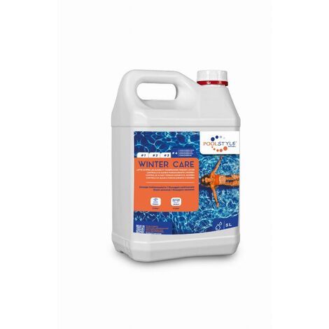 Bidon hivernage piscine 5L – Évite dépôts calcaires et prolifération algues – Dosage 0,5L pour 10m³ – PSL5000015 – Poolstyle