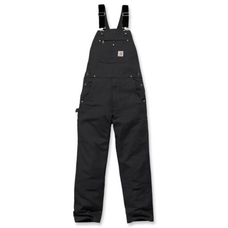 Carhartt – Salopette bib overall 102776 – 100% coton brut 407g/m² – Bretelles réglables – Poches multiples – Pour chantiers humides (1/5)