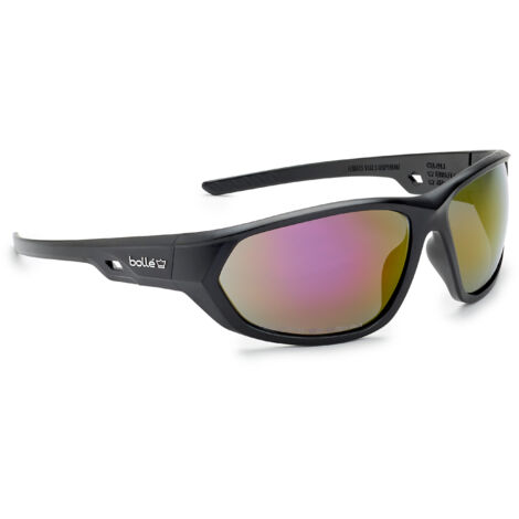 Bollé Safety – Lunettes de protection Komet Fire Flash – Norme EPI EN166 - EN172 – Monture polycarbonate noire – Verres flashe rouge – PSSKOMEF06 (1/3)