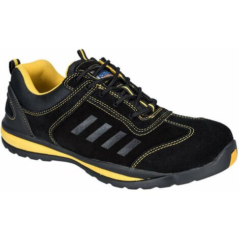 Portwest – Chaussures de travail S1P HRO taille 42 – Cuir suédé et textile – Coquille acier 200J – Semelle antidérapante SRC – Résistance chaleur 300ºC - FW34BKR42