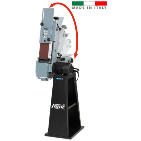 Ponceuse à bande industrielle FEMI avec socle - Triphasé 1000W Bande 120 x 1500 mm - 8266133 (1/2)