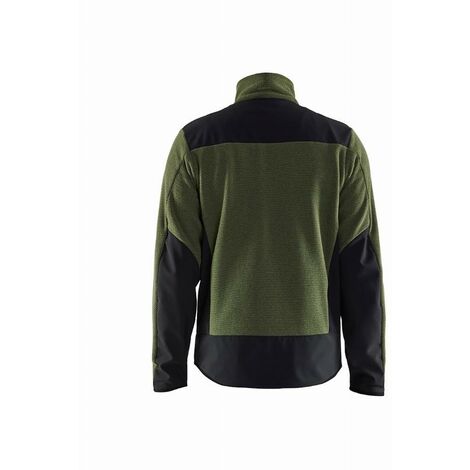 Veste Softshell - BLAKLADER - Tricotée Vert foncé / Noir T.4XL 594225364199 (1/3)