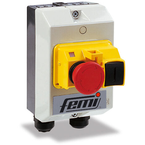 Tableau de commande + Interrupteur d'arrêt d'urgence FEMI tourets 450-750 Watt mono - 7800207 (1/2)