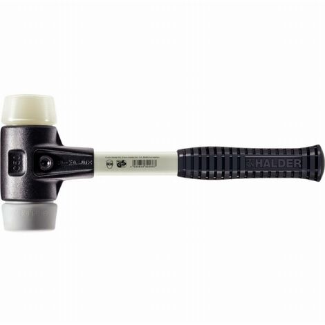 Maillet HALDER SIMPLEX TPE moyen / nylon avec boîtier en fonte malléable renforcée et manche en fibre de verre - D=60 mm - 3738.060 (1/2)