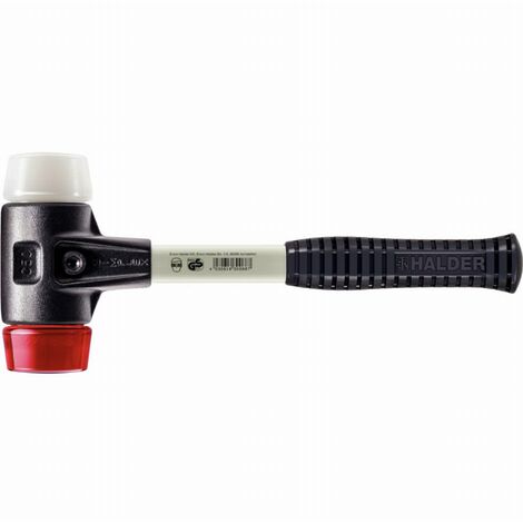 Maillet HALDER SIMPLEX Plastique / superplastique avec boîtier en fonte malléable renforcée et manche en fibre de verre - D=50 mm - 3767.050 (1/2)