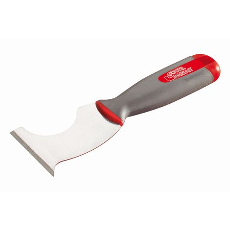 L'Outil Parfait – Couteau à enduire 7 cm – Lame en acier inoxydable trempé – Manche bi-matière ergonomique – Pour grattage et décapage