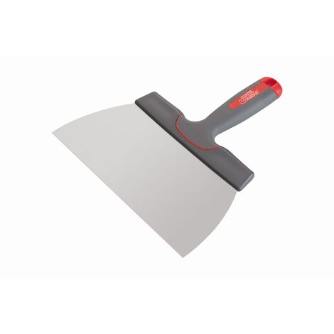 L'Outil Parfait – Couteau à enduire 10 cm en acier inoxydable anti-traces – Bords à 90° pour angles – Manche bi-matière – 2605010