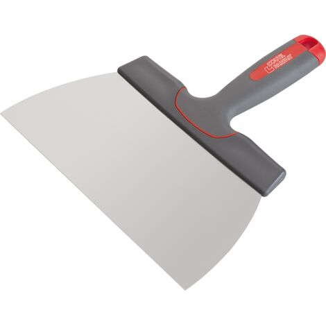L'Outil Parfait – Couteau à enduire 12 cm – Lame en acier inoxydable anti-traces – Bords à 90° pour angles – Manche bi-matière ergonomique