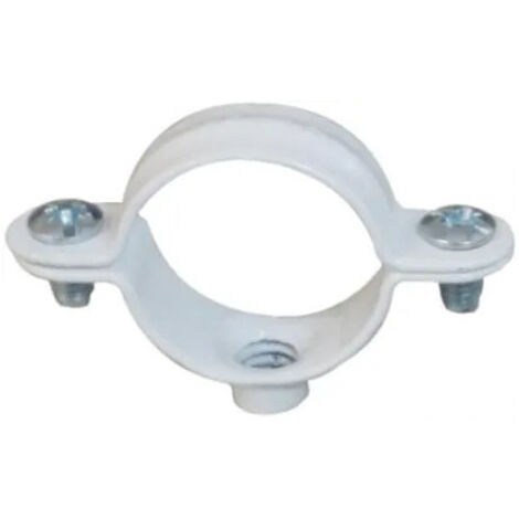 Collier simple blanc ING FIXATIONS fixation de tuyauteries - Ø 20 mm - Boite de 50 pièces - A141580