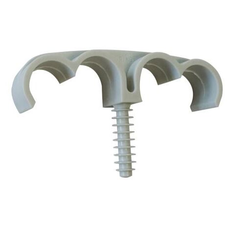 Fixation de gaines et tubes ING FIXATION Fix-ring Quadruple - Ø 25 mm - Boîte de 50 - A302600 (1/5)