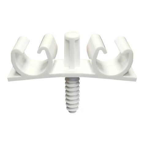 Ing Fixations – Collier de fixation murale pour tubes multicouche Ø 22 à 26 mm – Boîte de 25 pièces en nylon polyéthylène – A332300 (1/2)